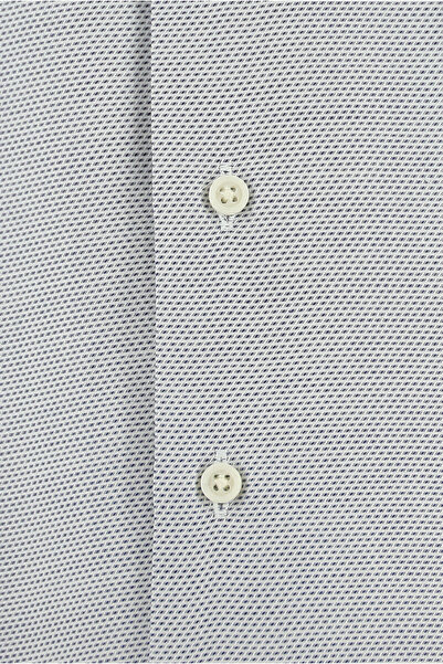 Abdullah Kiğılı Uzun Kol Slim Fit Dar Kesim Klasik Desenli Pamuk Gömlek