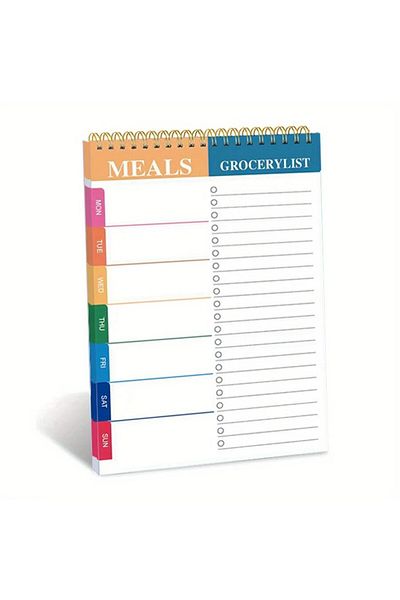 Choice A 1pcs Meal Planner Pad 90 Pages Weekly Meal Planner Notepad For Organized Weekly & Daily Planning .