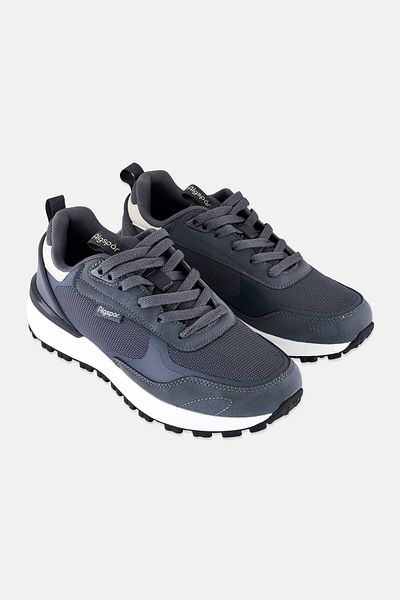 Algspar Men Lace Up Casual Shoes, Grey