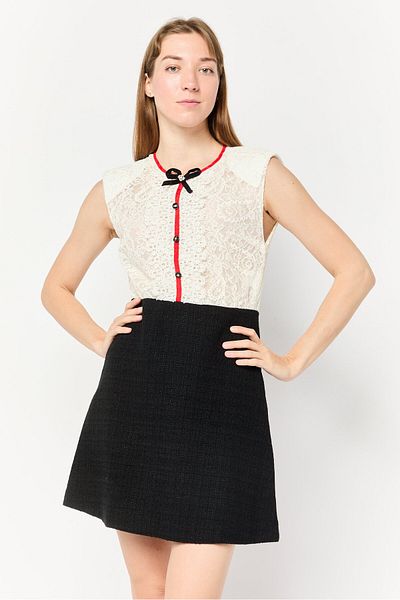 SANDRO Women Embroidered Mini Dress, Multicolor