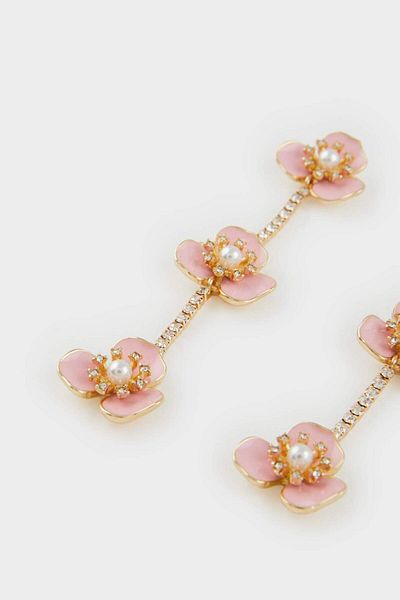 DeFacto Women's Floral Dangle Earrings E8036Axns