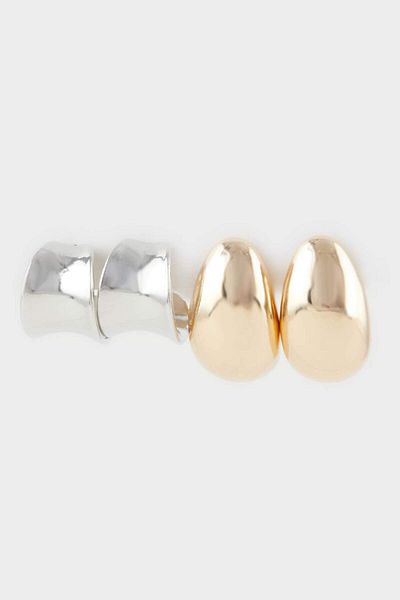 DeFacto Women's 2-Piece Earrings E9078Axns