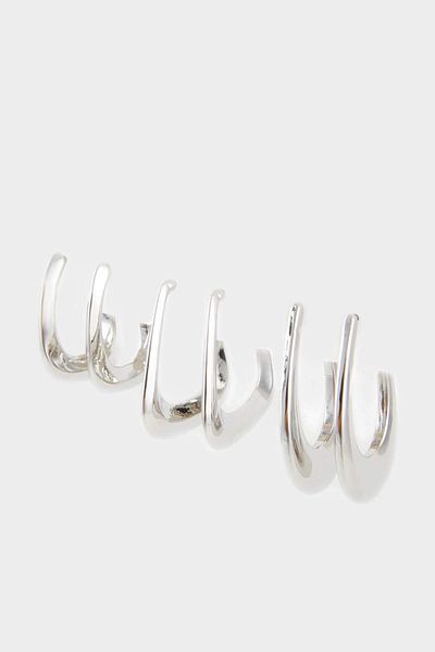 DeFacto Women's 3-Piece Gold Earrings E9065Axns