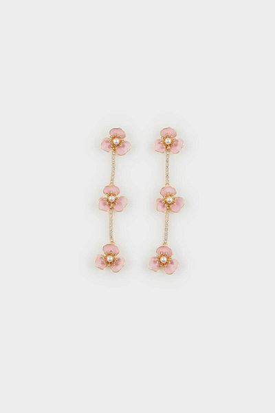 DeFacto Women's Floral Dangle Earrings E8036Axns