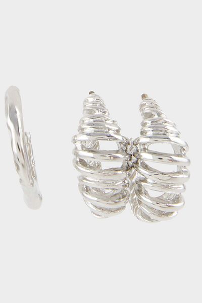 DeFacto Women's 3-Piece Silver Earrings E9062Axns