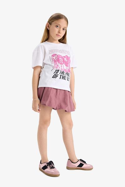 DeFacto Κορίτσια Bratz Relax Fit Crew λαιμόκοψη κοντομάνικο μπλουζάκι E6575A825HS