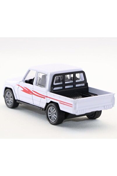 Generic Mini Double Cabin Pickup Toy Car with Pull Back Action and Front Door Opening Durable Realistic Open