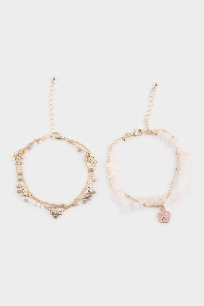 DeFacto Women's 2-Piece Gold Bracelet F3637Axns