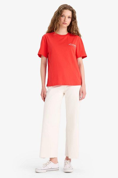 DeFacto T-Shirt - Red - Regular fit