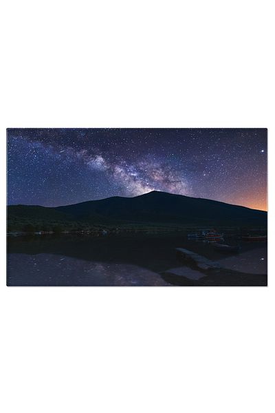 StoryGift Romania Tablou Canvas Calea Lactee Deasupra Unui Lac Noapte, Spatiu, Lac, Cer Instelat, Galaxie 3037