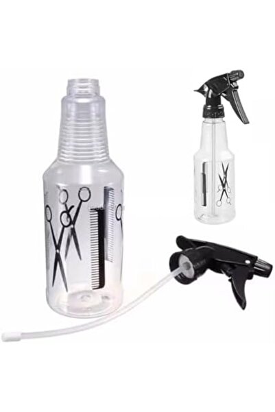 Other زجاجة رذاذ بتصميم مقص ومشط أنيق لمصففي الشعر - سعة 500 مل - (قطعة واحدة)