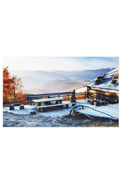 StoryGift Romania Tablou Canvas: Cabana In Alpi, Vacanta Si Refugiu Intr-un P...