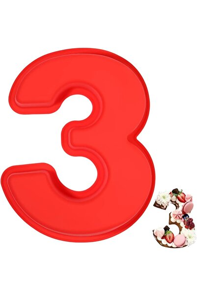 Choice 3 قوالب كيك رقمية كبيرة الحجم من LMETJMA مقاس 10 بوصات ثلاثية الأبعاد ...