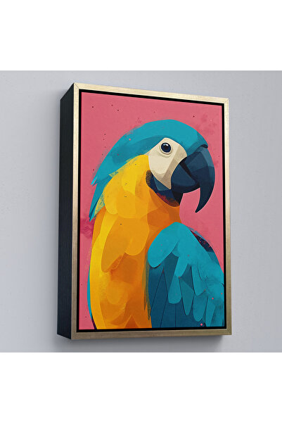 Oxyteez Πολύχρωμος Παπαγάλος Ενδιάμεσος με Ξύλινο Πλαίσιο-7579