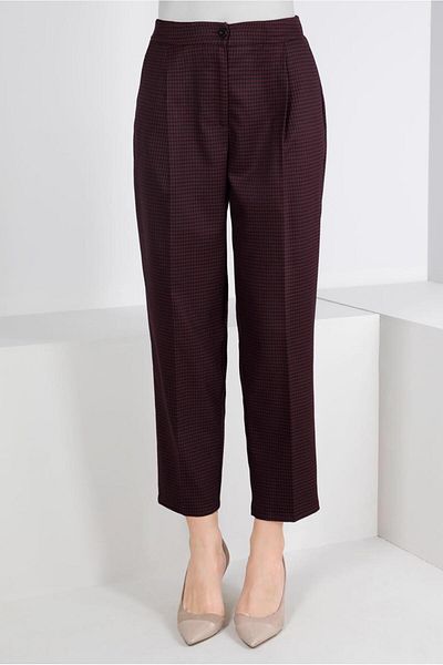 Alvina PLAID ZIPPERED PANT 70475
