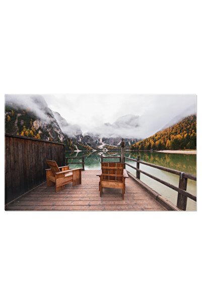 StoryGift Romania Tablou Canvas Cu Peisaj De Vis La Pragser Wildsee, Dolomiti - O Destinatie Breathtaking