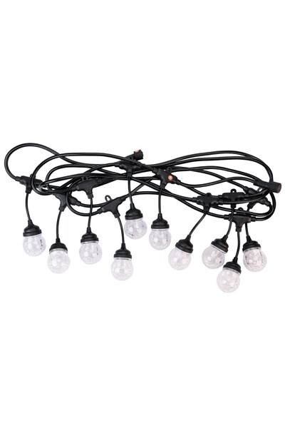 Naimeed Company Șir decorativ luminos cu energie solară, interconectabil, D61...
