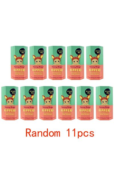 Miniso Randomly 11pcs Colección de cosecha de cajas ciegas de frutas y verduras personajes de animación joy