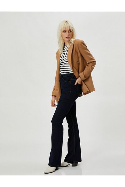 Koton Spanish Jeans - Regular Waist Flare Jeans