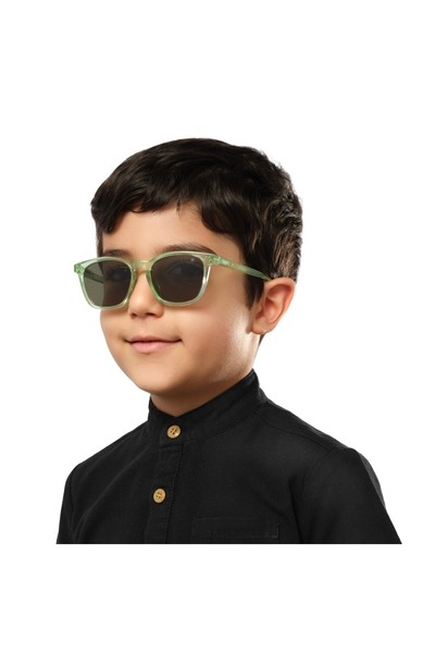 Babamio نظارات شمسية للأطفال من ماريا جونيور - من عمر 4 إلى 8 سنوات - خضراء