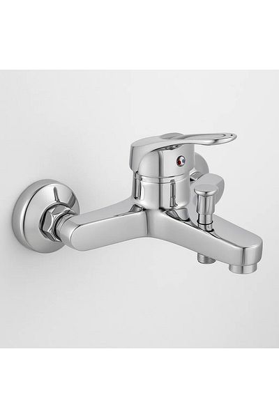 Melfa Chrome Bathroom Shower Faucet - Wall Mounted 100% Brass Body with 7 Years Warranty