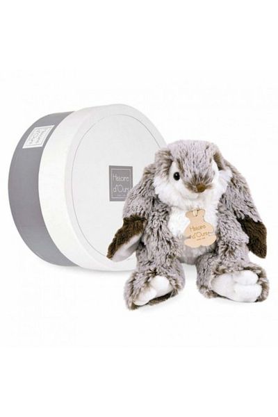 Histoire d'Ours Soft plush toy - Marius the Bunny, 20 cm, gray