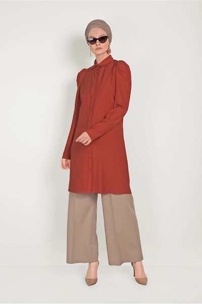 Alvina Classic Cut Button Tunic 40454
