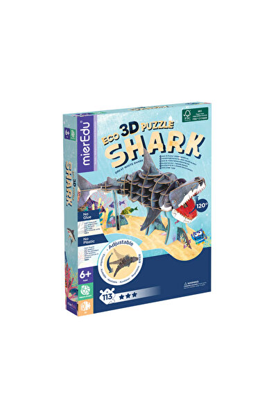 Mieredu Puzzle 3D ECO - Marele Rechin Alb (deluxe)