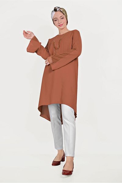 Alvina Tunic with Tulip Sleeves 40444