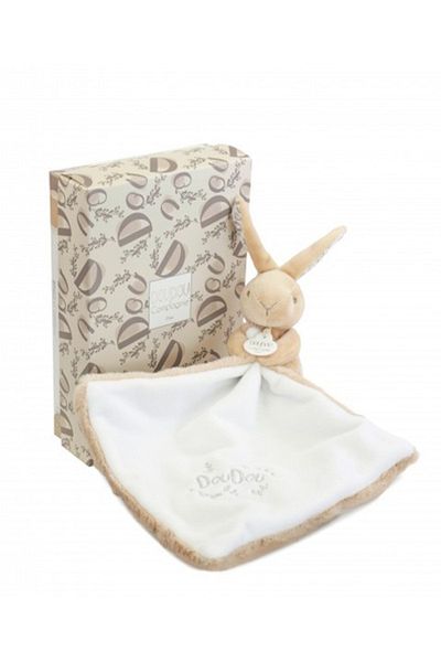 Doudou et Compagnie Doudou® bunny with beige blanket, 10 cm