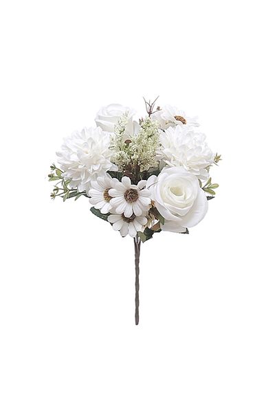 Choice White Autumn Peony Artificial Silk Flower Rose Room Wedding Valentine's Day Decoration Christmas Arr