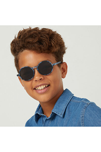 Babamio نظارات شمسية شيمر للأطفال من عمر 9 إلى 14 عامًا - زرقاء