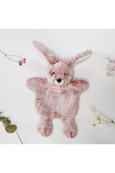 Histoire d'Ours Histoire D'Ours® puppet - plush bunny, 25 cm, pink