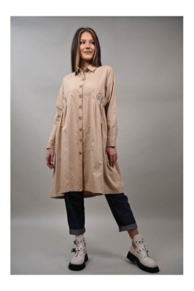 Y TWO WOMEN ROCHIE LUNGA STIL CAMASA OVERSIZE LUMINAREZZO Bej TALIE UNICA