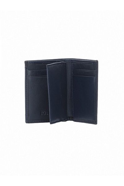 Kip Navy Blue Leather Wallet