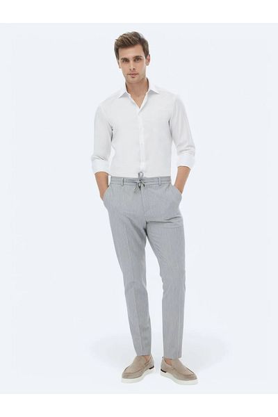 Kip Cămașă clasică 100% bumbac, albă, slim fit