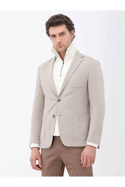 Kip Πλεκτό μπουφάν μοντέρνας εφαρμογής Light Mink