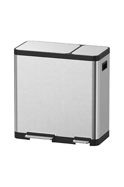 AROW İnox Pedallı Kovalı Amortisor Kapaklı Çöp Kovası