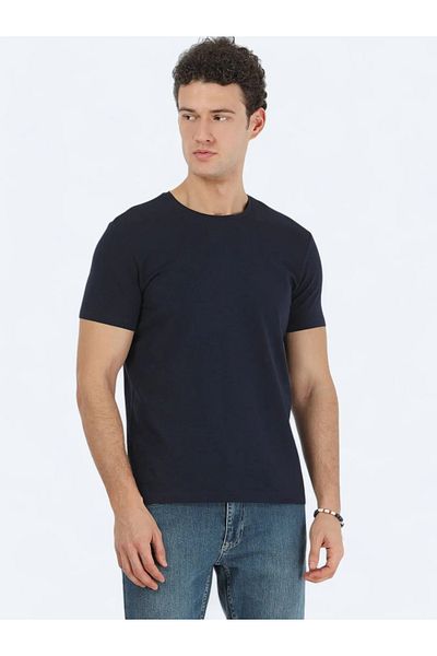 Kip Μπλουζάκι Navy Blue Cotton Blended