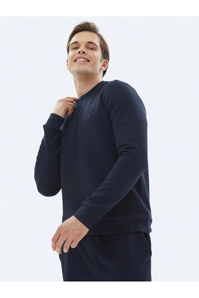 Kip Φούτερ με λαιμόκοψη Navy Blue