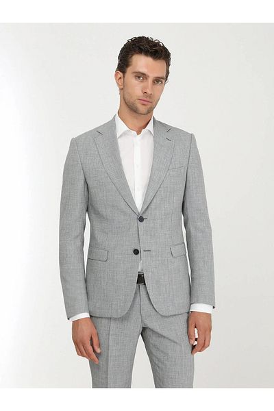 Kip Blue Micro Modern Fit Suit