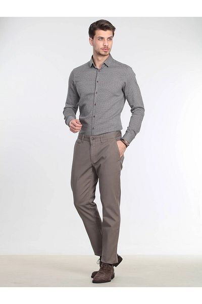 Kip Mink Casual Cotton Blended Regular Fit Trousers
