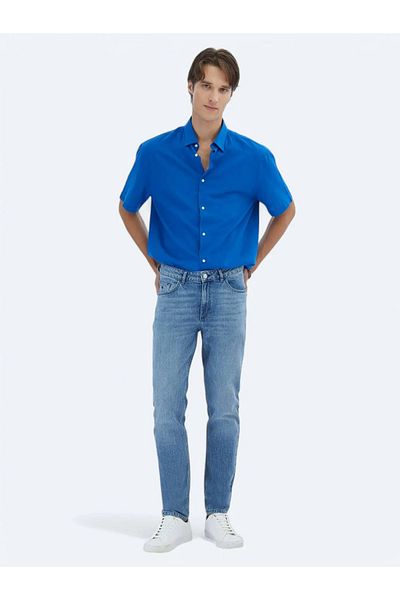 Kip Saks Oversize Fit Woven Casual πουκάμισο από 100% βαμβάκι