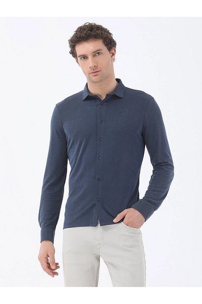 Kip Πουκάμισο Indigo Casual Fit Regular
