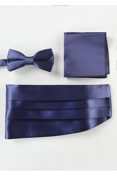 Kip Bow Tie Plain Woven Suit Set