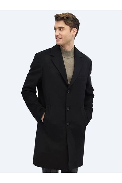Kip Black Woven Coat