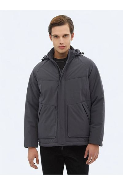 Kip Gray Woven Coat