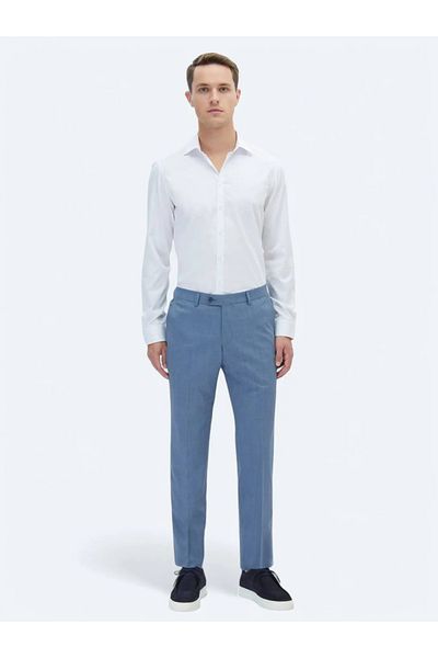 Kip Cămașă clasică albă din bumbac slim fit