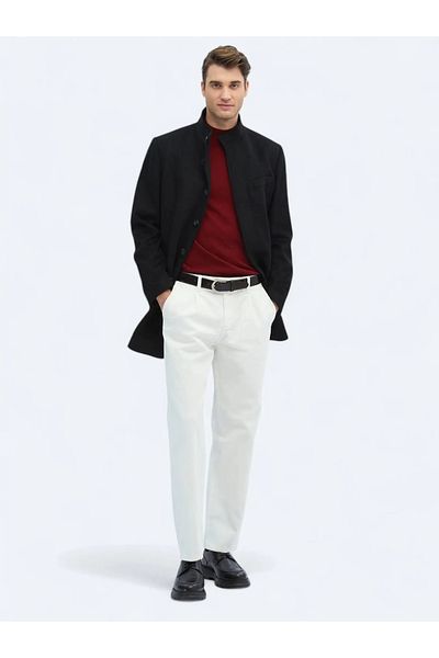 Kip Black Woven Coat