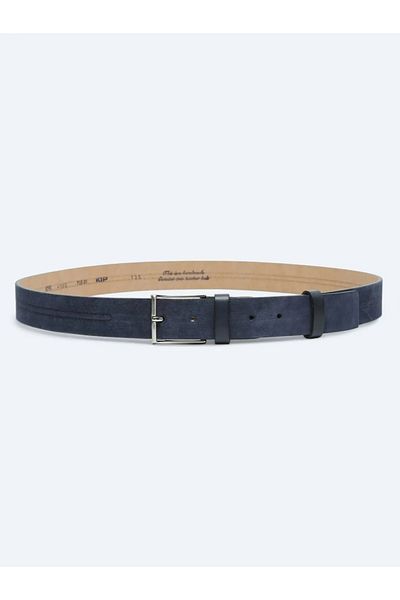 Kip Navy Blue Suede Belt